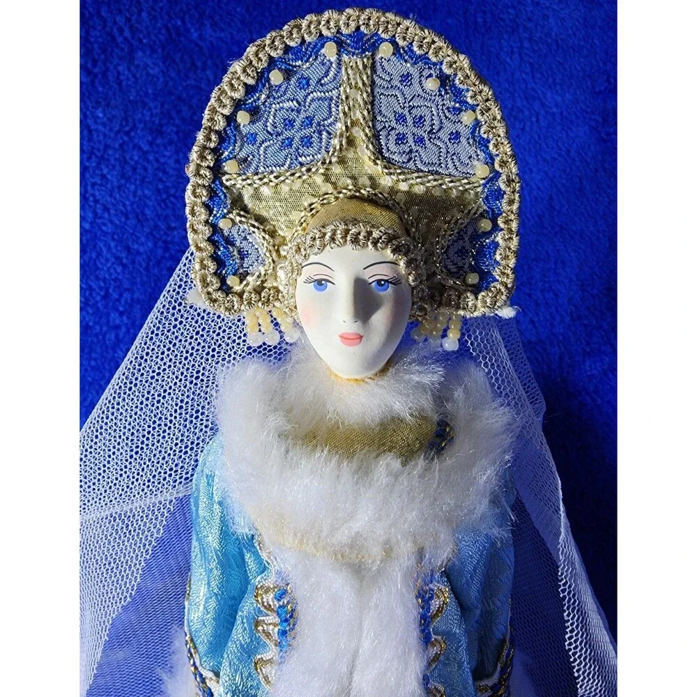 Vintage Russian Christmas~D'yed Moroz “Father Frost” & Snegurochka “Snow Maiden”